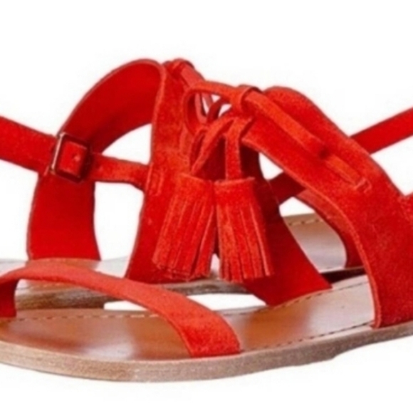 Kate Spade New York Carlita Suede Tassel Sandals, Women's Size 8 - Picture 3 of 13